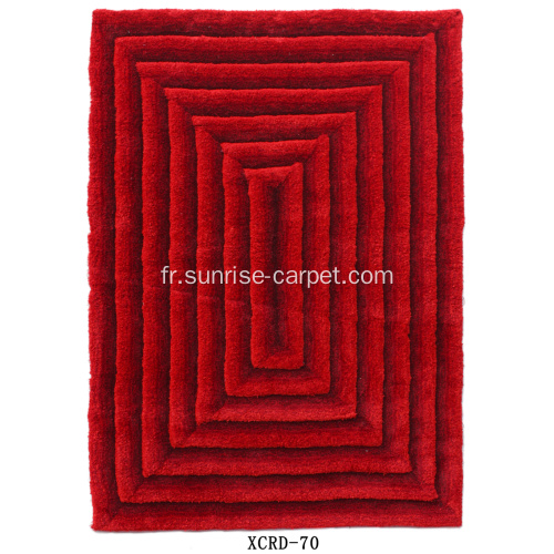 Fibre de polyester en microfibres Tapis de design 3D